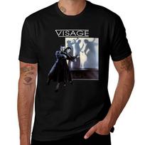 Visage Album Art Steve Strange 80's Retro Punk New Wave Band Original Art Design T-Shirt Cotton T Shirts Man 100% T-Shirt - M... S įvairiaspalvis