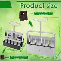 Handheld Seedling Soil Block Maker 4 Cell / 20 Cell Soil Blocking Tool Used for Seedling Nursery Tool Greenhouse Garden Supplies