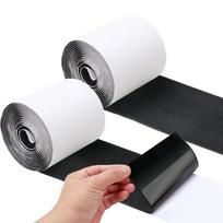 rinkinys 10cm×1m/2m/3 metrai Stipri lipni tvirtinimo juosta Kabliukas ir kilpa Nugarinė pusė Nailoninis lipdukas Lipni juosta 1mX10cm juoda