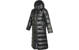 Nike pūkinės striukės moteriškos juodos su gobtuvu storesnės kitos DH4082-010 XS