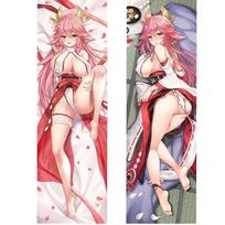 Anime Genshin Impact Dakimakura Kaedehara Kazuha Kūno Pagalvės Užvalkalas Otaku Pagalvės Užvalkalas Žaidimo Metimo Pagalvėlės Užvalkalas Lovos Dekoravimas Dovana A 40x120cm Peachskin