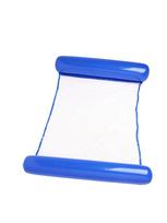 Inflatable Water Hammock Chair: Foldable Summer Pool Sofa with Backrest Cylindrical Floating Bed tamsiai mėlyna spalva