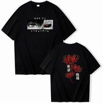 2026 Anime Tokyo Ghoul Ken Kaneki Manga Printed Tshirt Women and Men Casual Loose Fashion Oversize O-Neck Short Sleeve Sweatshirt Top 4XL