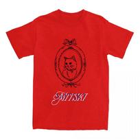 Mitski Cat Graphic Printing Tees Oneck Short Sleeve Loose Female Tshirt Unisex Streetwear Women Unisex Clothing Design Print Tops S