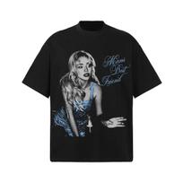 Moteriški Unisex Dydžio T-shirt Sabrina Carpenter Espresso Dvigubo Šono Grafinis Marškinėlis Pop Dainininkė Laisvalaikio Medvilninis Trumpomis Rankovėmis Klasikinis Y2K S
