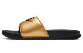 Nike Jdi Benassi šlepetės Juodos Metalinės Auksinės Moteriškos 343881-014 38