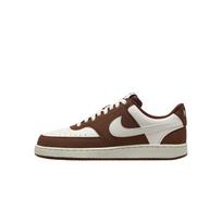Nike Court Vision Synthetic Leather Low top Training Shoes Women's White Brown IM1652-101 35.5