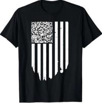 Juokingas QR prezidentas Trumpas Šokio Kodas 100% Medvilnės Marškinėliai Vyriški Marškinėliai Viršus XL