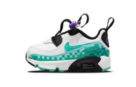 Nike Air Max 90 Low top Toddler Shoes White Green Infant And Toddler DN3265-100 22