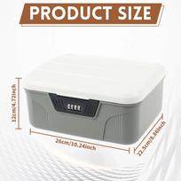 4 Digit Password Lock Safe Box Portable Organizer Case Lockable Storage Container Household Cash Jewelry Security Storage Box