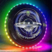 Glow In The Dark Led Flying Disc- 38 Rgb Led Lights, 7+5 Light Modes, Rechargeable, Ip65 Waterproof Outdoor Games Cool Toys For Adult And Family/