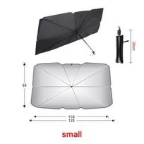 1 vnt. Automobilio skėtis nuo saulės Automobilio apsauga nuo saulės Skėtis Vasaros saulė Interjero priekinio stiklo apsaugos priedai Automobilio užtamsinimui Small size 130x69cm
