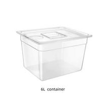 6L daugiafunkcis Sous Vide indas Lėtos viryklės priedas Be BPA PC plastikas Patvarus Lengva valyti 6L container