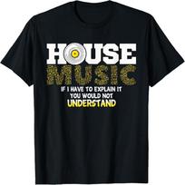 DJ T-Shirt House Music Disc Jockey Shirts Music Gifts T-Shirt S juoda
