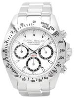 Daniel Muller Visiškai nerūdijančio plieno chronografo laikrodis Baltas Vyriškas DM-2003WH balta
