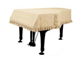 Alps pianino dangalas Kawai, pagamintas Japonijoje, žakardinis, dramblio kaulo smėlio spalvos, su blizgiu mažu gėlių raštu / G-EX / GL-10 / /