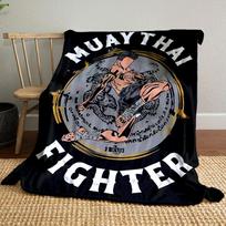 Muay Thai Fighter Blanket bedroom Blanket for Livingroom Couch lunch break Soft throw for Friend's festival Gift 80cm x 120cm