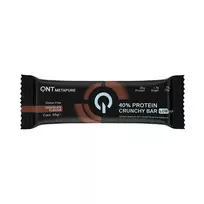 Baltyminis batonėlis QNT 40% Protein Crunchy, šokoladinis, 65 g