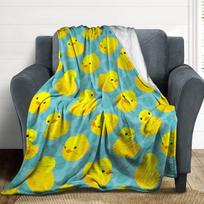Mielas ančiukas vilnos pledas Minkštas jaukus užtiesalas sofai lovai Unisex vaikams suaugusiems Dydis x coliai 80x120cm(31x47inch)