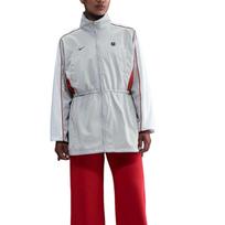 Nike Sportswear Striukės Moteriškos Pilka Rūkas/Balta/Universiteto Raudona Apykaklė Vidutinė Kita IH0259-097 S