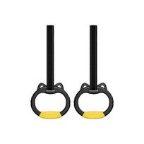 Non-Slip Pull Up Bar Durable Fitness Exercise Ring Workout Gea Gymnastic Rings  Gymnastics Practice 1 Pair
