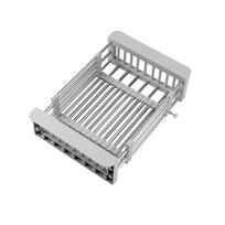 Stainless Steel Dish Drying Rack Multipurpose Dish Washing Shelf Sink Cleaning Basket  Vegetable S pilka spalva
