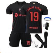 2024/2025 Barselona Yamal Vaikų Sportinė Apranga Futbolo Marškinėliai, Juodi, Poliesteris 100-110 CM juoda