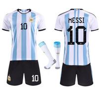 Argentinos Messi #10 Futbolo Džersio Rinkinys Greitai Džiūstantis Kvėpuojantis Suaugusiųjų Jaunimo Futbolo Apranga 110-120 CM