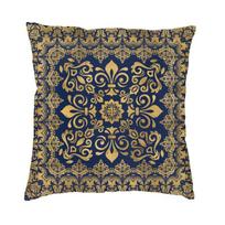 Luxury Damask Fleur De Lis Cushion Cover 55x55cm Fleur-De-Lys Lily Flower Throw Pillow Case Sofa Pillowcase Bedroom Decoration 30x30cm 12x12in