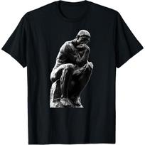 The Thinker (The Poet) by Auguste Rodin T-Shirt S juoda