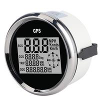 3,3 colio 12V 24V GPS spidometras su foniniu apšvietimu, skaitmeninis matuoklis 0–999 mazgų KM/h MPH automobiliui, valčiai, jachtai, transporto priemonei