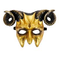 Devil Mask Ox Horn Mask Halloween Demons Mask Masquerade Mask Scary Devil Mask auksas