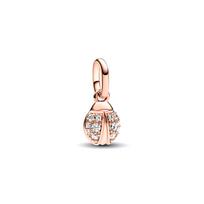 Pandora Laiminga Boružėlė Mini Pakabukas Moteriški pakabukai Rožinio Aukso 783043C01 F,Rose Gold