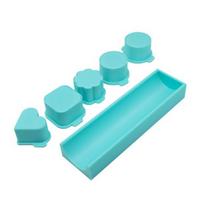 5Pcs Cake Pop Mold with Tray Heart Square Cloud Oval Round Shapes Cake Mold Food-Grade PLA Baking Tool for Birthday Party Sets