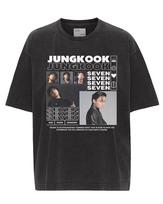 JUNG KOOK BTS marškinėliai moterims, vyrams. Dovana gerbėjams. Medvilniniai. Oversized. Y2k. Trumpomis rankovėmis. Korėjietiški. Kpop. Streetwear. Harajuku. Moteriški C... S įvairiaspalvis