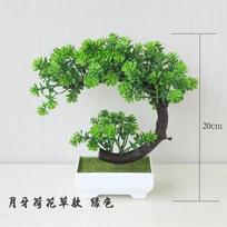 Dirbtiniai augalai Dekoracija Vazone Bonsai Mažas medis Vazonas Netikras augalas Vazoninis Zen sodo ornamentai Stalas Namų kambario dekoracija žalia