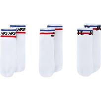 Nike Ankle Socks Unisex 3 Pack White DX5080-100 M