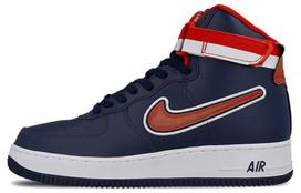 Nike Air Force 1 High Sport Nba Midnight Navy University Red AV3938-400 38.5