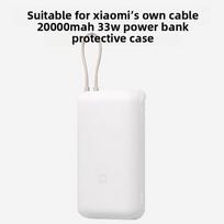 Silikoninis apsauginis dėklas Xiaomi Power Bank 20000 33W, apsaugantis nuo dulkių ir nešvarumų, skirtas Power Bank PB2033M, su kabelių organizatoriumi