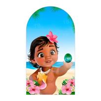 BEPAN Vaikų Gimtadienio Dekoracija Moana Princesės Tematikos Arkos Fonas Pritaikomas Kūdikio Maudynių Krikštynų Šventės Fono Rekvizitas 1.6x3.9ft(50x120cm)