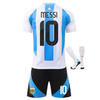 Vaikų Argentinos Messi futbolo marškinėliai, poliesterio sportinė apranga, daugiaspalviai, įvairių dydžių 120-130 CM įvairiaspalvis