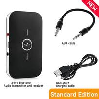 Atnaujintas „Bluetooth 5.3“ garso siųstuvo imtuvas RCA 3,5 mm AUX lizdas USB raktas muzikos belaidis adapteris, skirtas automobilinio kompiuterio televizoriaus ausinėms Standard Edition