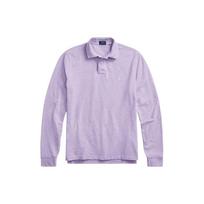 Polo Ralph Lauren SS22 Solid Cotton Slim Fit Long Sleeve Polo Shirt Men tops Purple MNPOKNI16821799-500 XL