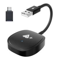 CarPlay adapteris, belaidis vaizdo keitiklis automobilyje, Android ir Apple automobilio stereosistemos išmanusis AIBOX adapteris 【Square】For android juoda