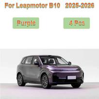 4 vnt. Automobilio purvasaugiai, skirti Leapmotor B10 priedams 2025 2026 m. Automobilio purvasaugiai, Apsaugos nuo purslų, Priekiniai ir galiniai sparnai, Automobilio išorės kėbulo komplektai violetinė