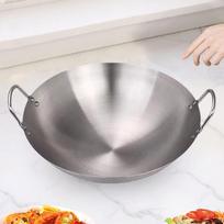 Premium Stainless Steel Wok Pan for Home And Restaurant Use 34cm
