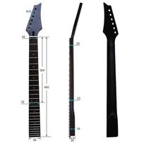6-String 24-fret neck electric guitar DIY neck with maple red point black matte instrument guitar juoda