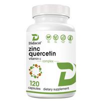 Cinko Kvercetino Vitamino C Kompleksas Maisto Papildas, 120 Kapsulių Buteliuke 120 Capsules