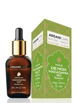 ARGANICARE Makadamijos organinis aliejus veidui, kūnui ir plaukams (MACADAMIA Organic Oil), 30 ml