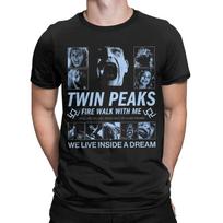 Welcome To Twin Peaks Classic Tv Drama Still Print Tshirt Unisex Women Oneck Cotton Summer Tee Oversized Casual Harajuku Wind Top L gray